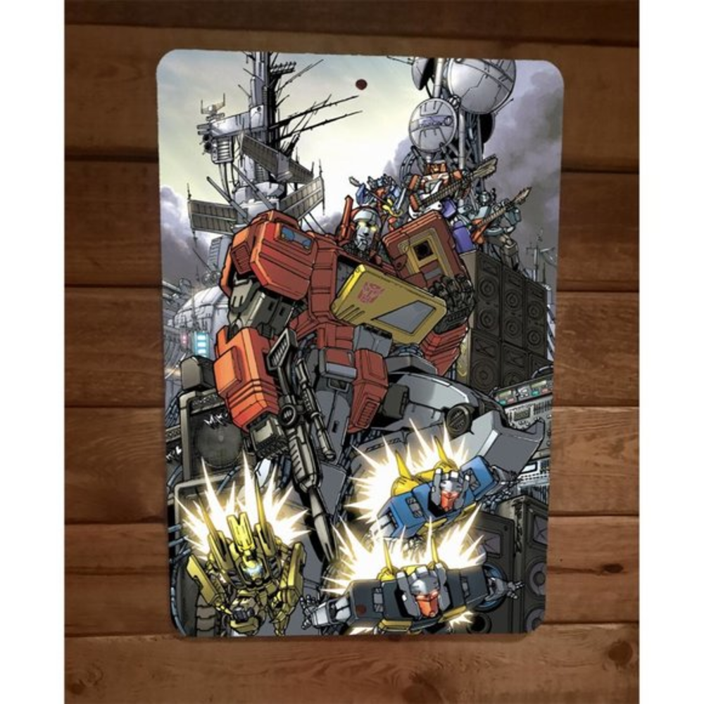 Blaster Tapes Transformers x12 Metal Wall Sign‎ Poster